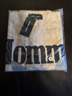 Homme + Femme LA Cream Logo Graphic Tee Men's XL NWT in Bag Streetwear